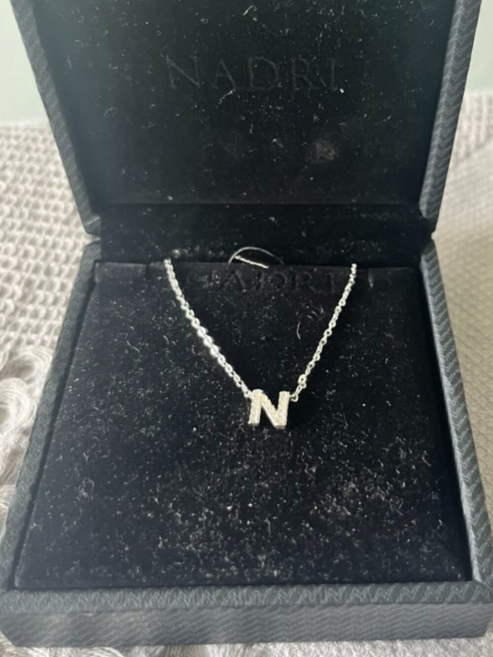 Nadri Letter "N" Pendant Necklace - Picture 1 of 5